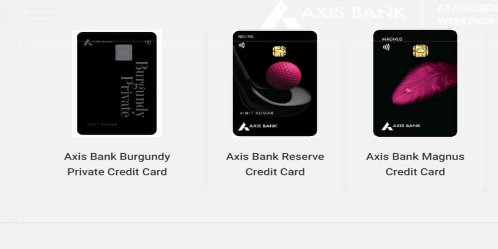 Axis Bank HNI Credit Cards
