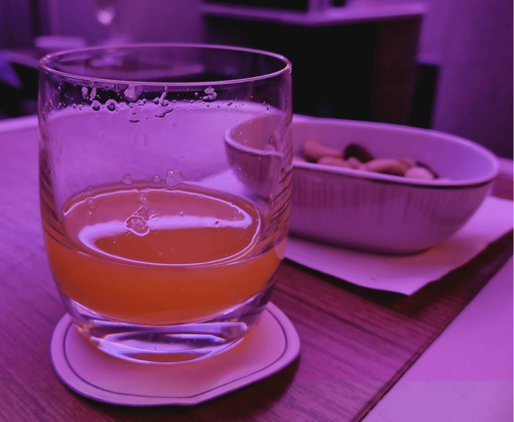 Thai Airways A350 Orange Juice