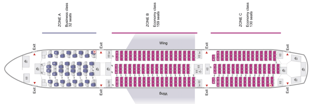 Thai Airways A350 Seats Configuration