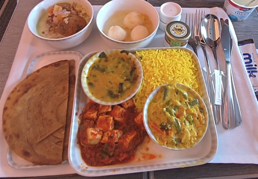 Singapore Airlines A350 Full Meal